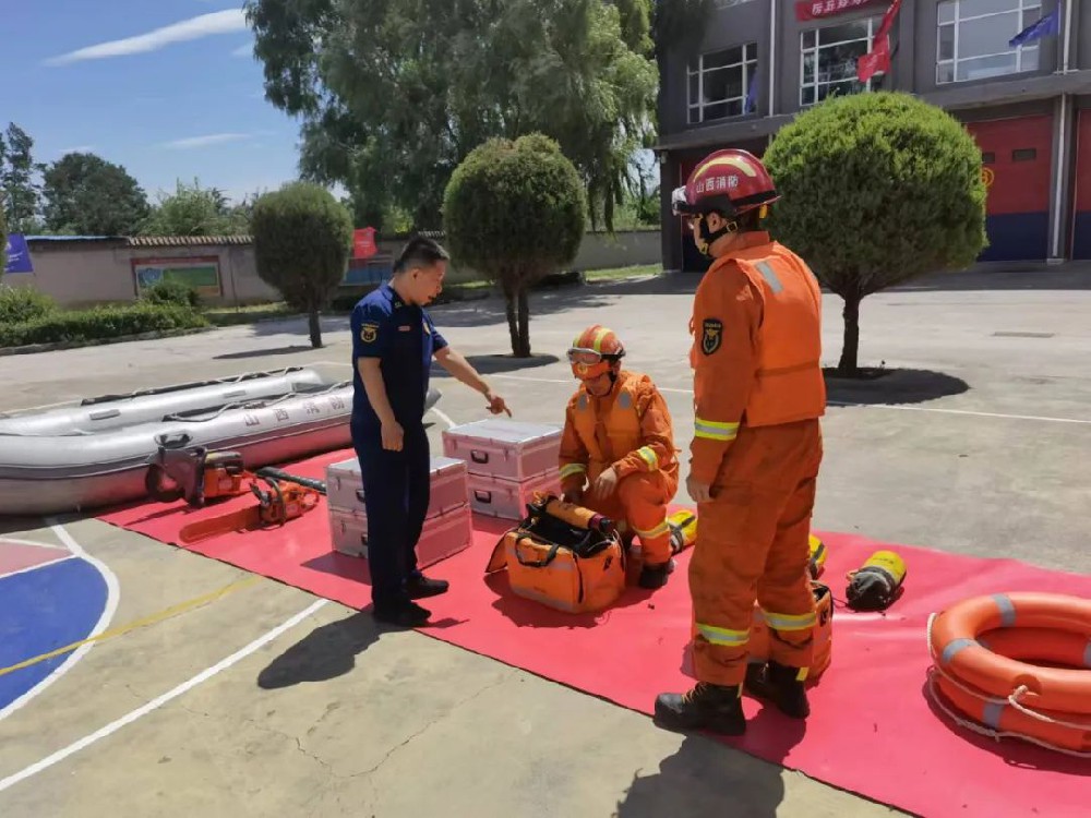 忻州市消防救援支队开展汛期实战拉动
